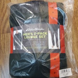 Eddie Bauer Men Lounge Set  Green/Gray Medium